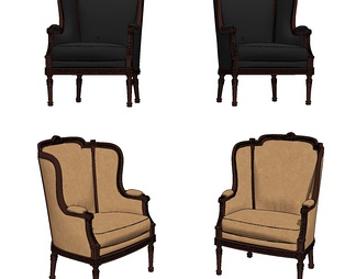 布艺皮革单人椅子