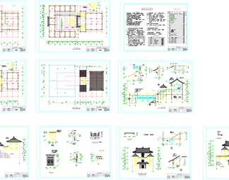 斯古拉寺建筑CAD图纸