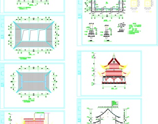 金龙寺观音殿建筑结构CAD图纸