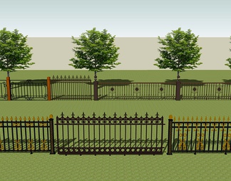 庭院花园铁艺栏杆