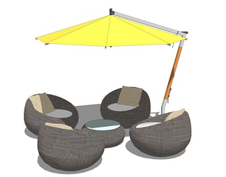 室外桌椅沙发遮阳伞