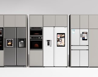 嵌入式冰箱 双开门冰箱 烤箱 微波炉
