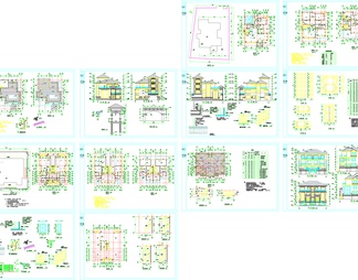 两套仿古别墅建筑图