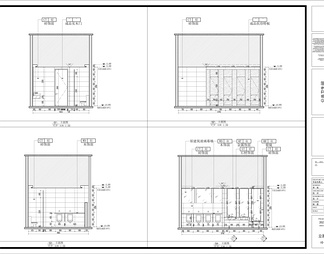 会所酒店办公空间公共卫生间CAD施工图