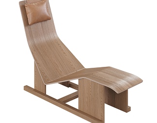 实木造型躺椅