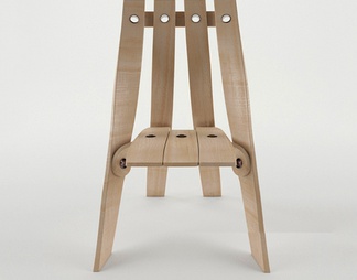木片单椅