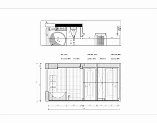 90㎡平层家装CAD施工图 家居 私宅 两居室 大平层