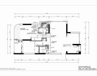 90㎡平层家装CAD施工图 家居 私宅 两居室 大平层