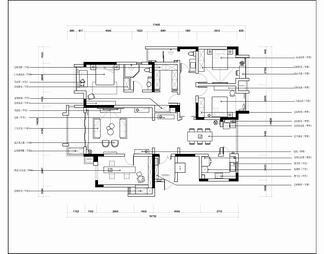 180㎡大平层CAD施工图+效果图 私宅 豪宅 家装 样板房