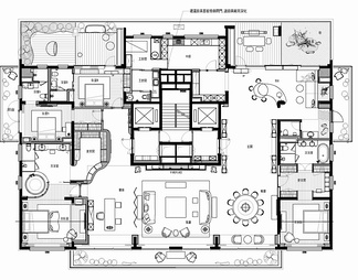 600㎡大平层CAD施工图 私宅 豪宅 跃层 大宅 家装