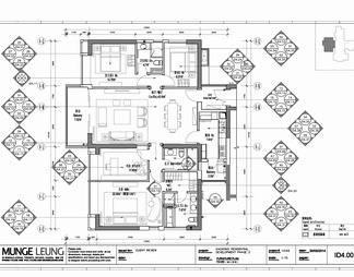 180㎡四居室样板间CAD施工图 家装 大平层 私宅 豪宅
