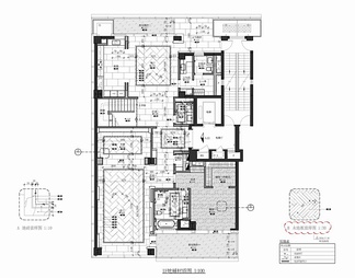 560㎡两层别墅样板间CAD施工图 洋房 家装 豪宅 私宅