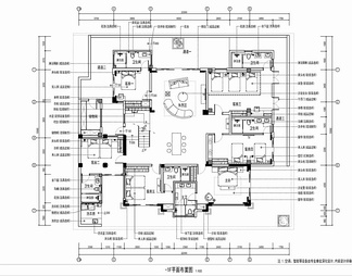 800㎡两层别墅豪宅CAD施工图+实景照 家装 洋房 跃层 私宅 样板房 复式