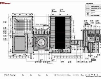 1800㎡售楼处会所CAD施工图 销售中心 售楼部 营销中心 休闲会所