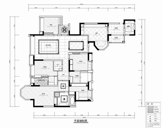260㎡家装大平层CAD平立面施工图+实景照   私宅 平层 家装 样板房 大宅 豪宅