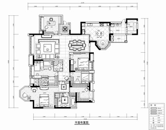 260㎡家装大平层CAD平立面施工图+实景照   私宅 平层 家装 样板房 大宅 豪宅