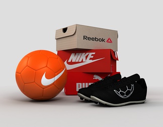 运动 足球 鞋盒 足球鞋