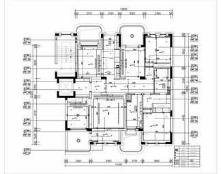 230㎡大平层CAD施工图+实景照 私宅 大平层 家装 样板房 豪宅 大宅