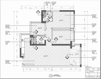 100㎡家装CAD施工图+实景照 私宅 平层 样板房 三居室