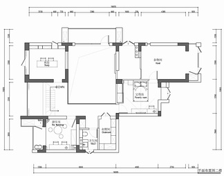 260㎡跃层家装CAD施工图+实景照 别墅 私宅 豪宅 样板房 大宅 家装  复式