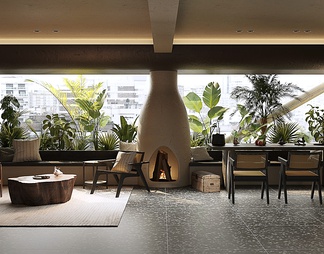 多米诺设计酒店休息区