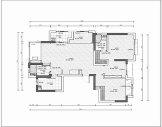 110㎡家装CAD施工图+实景照 私宅 豪宅 平层 家装 大宅 样板房