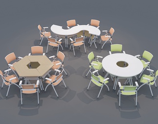 讨论桌椅，智慧教室桌椅