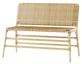 Rattan bench竹编双人沙发