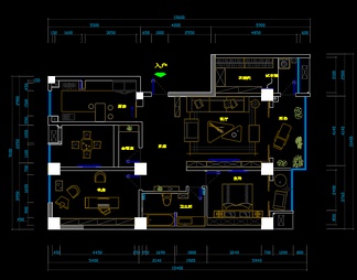 小公寓设计方案CAD图纸