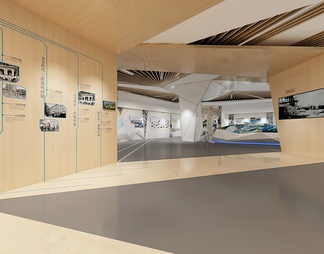 企业展厅 互动触摸屏 发展历史展示墙 荣誉展示柜