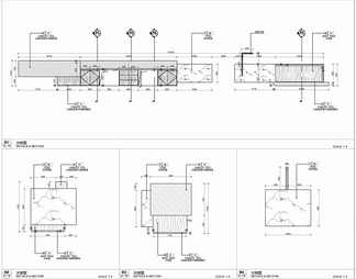 2000㎡办公室CAD施工图+材料表 办公空间 办公区 办公楼