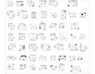 异形沙发CAD平立面