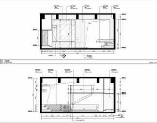 150㎡小咖啡馆CAD施工图+物料表 咖啡厅 饮品店 咖啡吧