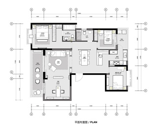 128㎡样板房CAD施工图 家装 样板房 私宅