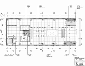 1100㎡销售中心及办公室CAD施工图 营销中心 售楼处 办公区