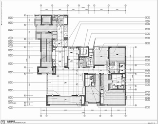 300㎡大平层豪宅样板房CAD施工图 家装 私宅 样板房 豪宅 大平层 四居室