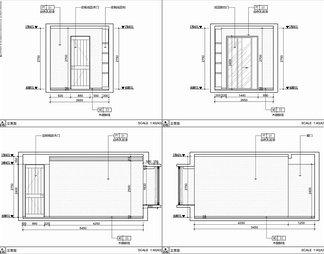160㎡家装CAD平立面施工图 四居室 私宅 大平层 家装 样板房