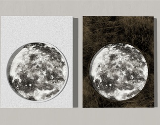 月球装饰画