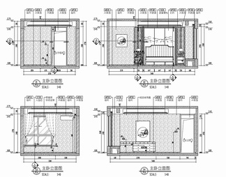 120㎡四居室平层CAD施工图+实景照 家装 私宅 大平层