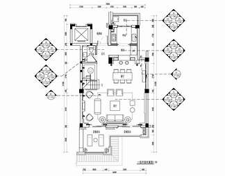 250㎡三层别墅CAD施工图 家装 私宅 豪宅 洋房 别墅 大宅 样板房
