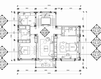 700㎡五层别墅CAD施工图 家装 私宅 豪宅 洋房 别墅 大宅 样板房