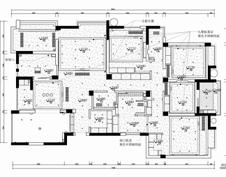 260㎡大平层五居室CAD施工图 家装 私宅  大宅 大平层 样板房