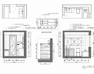 134㎡家装CAD施工图 私宅 平层 三居室 样板房