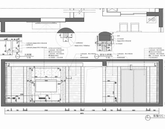 134㎡家装CAD施工图 私宅 平层 三居室 样板房