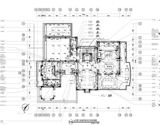 900㎡三层别墅样板房CAD施工图 家装 豪宅 别墅 大宅 洋房 样板房