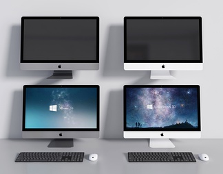 电脑，键盘鼠标，显示器，鼠标，键盘