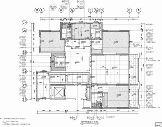 200㎡大平层样板房CAD施工图 家装 私宅 豪宅 大平层 样板房