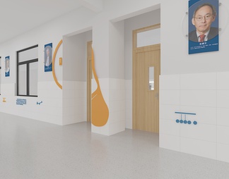 校园物理实验走廊 名人墙 实验互动装置