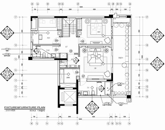 400㎡三层别墅CAD施工图 家装 别墅 样板房 私宅 豪宅 私人会所 洋房 复式