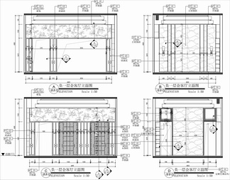 480㎡四层别墅样板房CAD施工图+效果图+方案文本  家装 豪宅 复式 洋房 私宅 豪宅 样板房